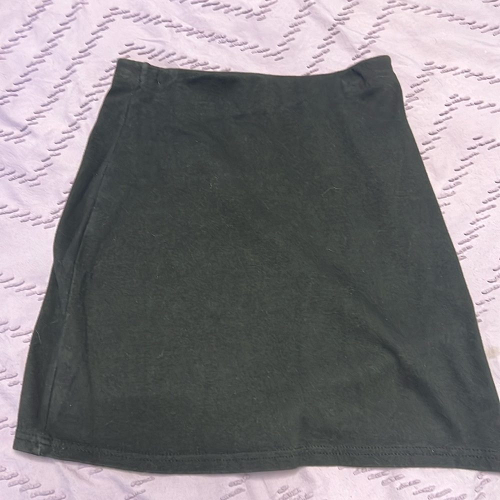 Black mini skirt